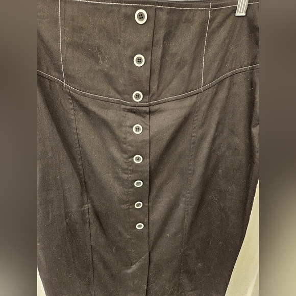 NWT - Courtenay Cotton Black Stretch Skirt - Size 12 - Picture 4 of 9